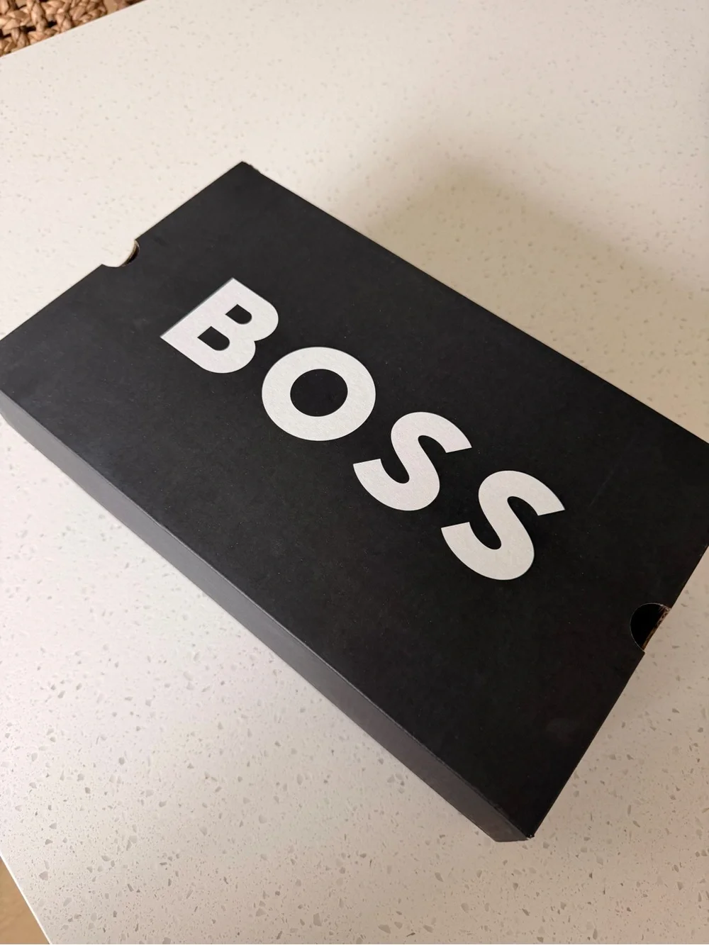 Boss Navy Low-Top Mesh & Suede Sneaker